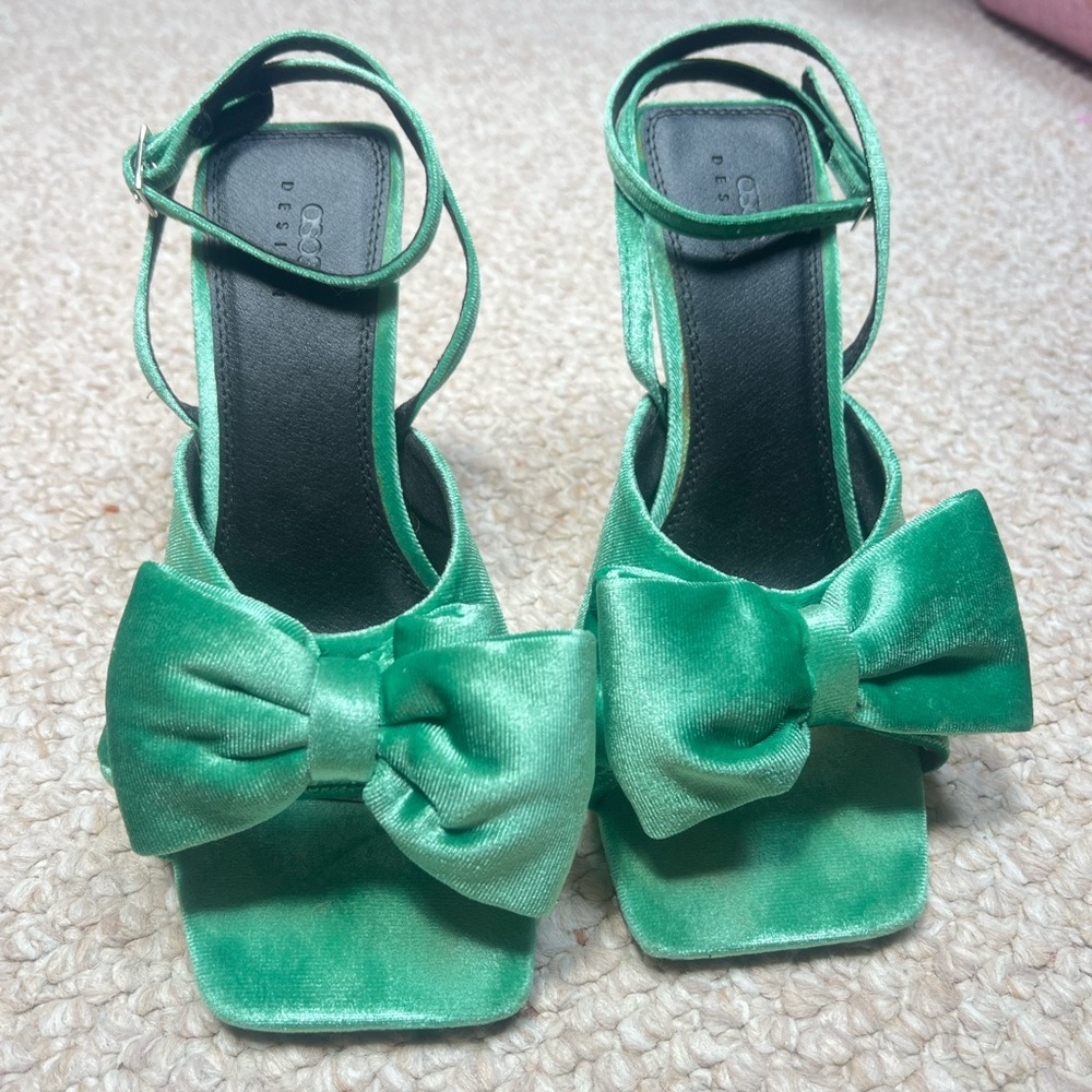 asos green heels